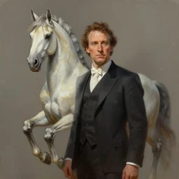Epic portrait John Malkovich as a centaur, digital painting, artstation, concept art