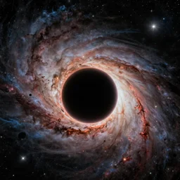 space pirate, black hole event horizon, space nebulea, quasar, supernova faded memories, a simple vector pop surrealism, by ( leonardo da vinci ) and greg rutkowski and rafal olbinski