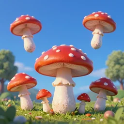 flying mushroom monsters