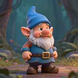 3 d render of gnome, cinematic lighting, asthetically pleasing colors, artstation