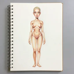 asset sheet, material study ( caricature ) bimbo by ( by mark ryden ) dark foreboding