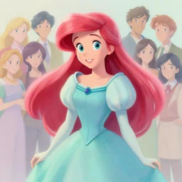 painted portrait of princess ariel, fantastically pastel colors, octane render, matte painting concept art, official fanart behance hd artstation by jesper elsing, by rhads and makoto shinkai and lois van baarle and ilya kuvshinov and rossdraws