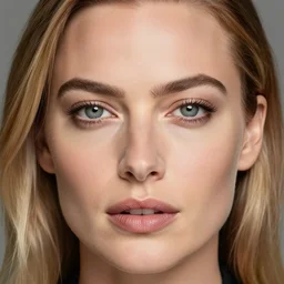 margot robbie portrait, 8k resolution, hyper-detailed, realistic eyes