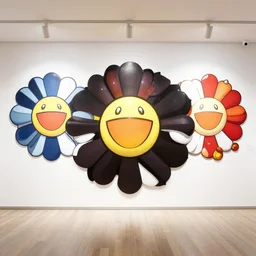 Mcdonalds designed by Takashi Murakami, interior pop art design