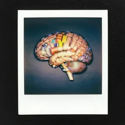 colorful chromatic abberation, 9 0 s toy commercial, photo from the 7 0 s, polaroid photo of all of the world's knowledge in one brain, by zdzislaw beksinski