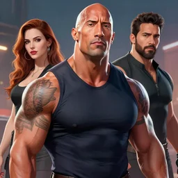 the rock dwayne johnson, digital art by Mandy Jurgens and Irina French and Heraldo Ortega , hyperdetailed, artstation, cgsociety