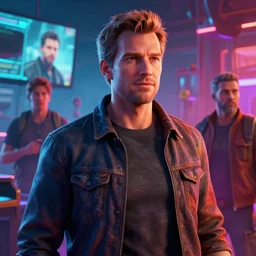 a cinematic shot of john carmack, colorful, octane render, volumetric lighting, nvidia raytracing demo, by Andy Thomas, Mario Martinez, Daniel Mirante, Gustave Dore, Artstation, CGsociety, masterpiece