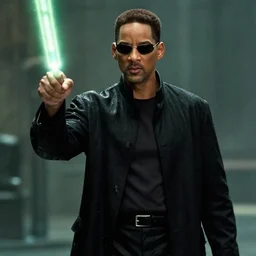 Will Smith playing Neo in The Matrix (1999)