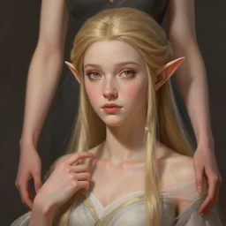 beautiful elven princess, accurate anatomy, only two hands, highly detailed, digital painting, artstation, concept art, smooth, sharp focus, illustration, Unreal Engine 5, 8K, art by ross tran and greg rutkowski and claude monet