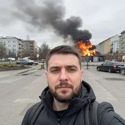 last selfie from ukraine after nuclear cpec - ops