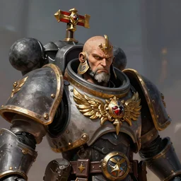 adam sendler  as God Emperor of Mankind, warhammer 40k, closeup character portrait art by Donato Giancola, Craig Mullins, digital art, trending on artstation