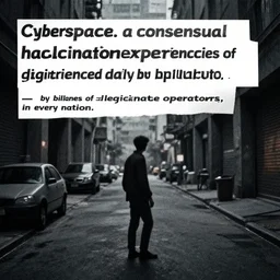 cyberspace. a consensual hallucination experienced daily by billions of legitimate operators, in every nation.