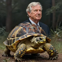 amazingly beautiful portrait of a hyper realistic mitch mcconnell as a tortoise painted by greg rutkowski, artgerm, alphonse mucha, concept art, octane render, highly detailed, high quality, 8 k, soft lighting, path traced