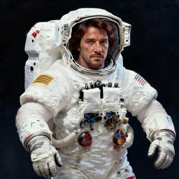 chuck norris as an astronaut, digital painting, extremely detailed, 8 k, intricate, brush strokes