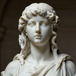 potrait of taylor swift as a sculpted statue, greek, highly detailed, sharp focus