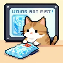 in 4. 5 5 s for @ this cat does not exist's! dream frozen food pixel art with hdd image, lauretta jones