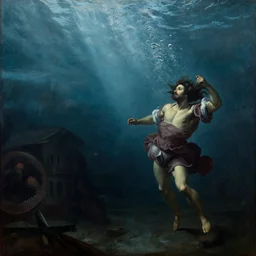 manhattan underwater, painted by caravaggio - n 4