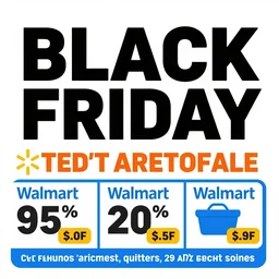 black Friday sales flyer for Walmart in the year 2030