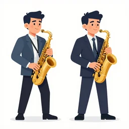 2 d character design, music group, vector art, digital art, portrait, 4 k, 8 k, sharp focus, smooth, illustration, concept art, jazz band