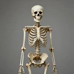 a woman made of bones