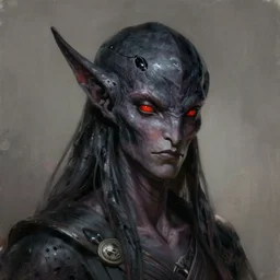 a beautiful portrait of a dark eldar, art by yoshitaka amano and warhammer 4 0 k