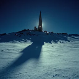 the first snow on a young earth, majestic landscape, long shadows, stars on the earth, still frame from the voyage of time movie by terrence malick with cinematogrophy of emmanuel lubezki with art direction of giger, arri alexa, ultra wide anamorphic lens, optical flares, 8 k