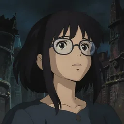a young girl with bangs and googles looking to the sky, cinematic lighting, dramatic atmosphere, studio lighting delicate features finely detailed perfect art, at an ancient city, gapmoe yandere grimdark, trending on pixiv fanbox, painted by greg rutkowski makoto shinkai takashi takeuchi studio ghibli