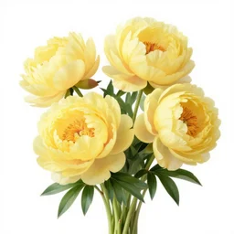 yellow peonies by james jean