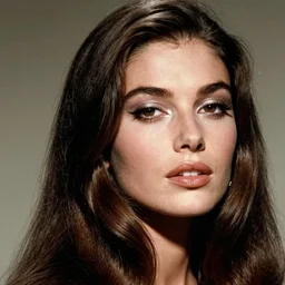 stunning award - winning portrait by peter lindbergh of a beautiful young feminine brunette woman. close up. vintage 1 9 7 0 s hollywood glamour. long shiny hair. dramatic high fashion makeup. canon 5 0 mm.