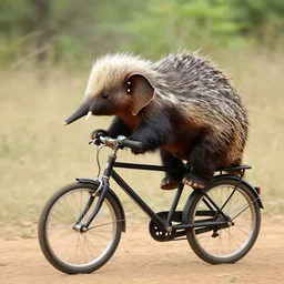 elephant shrew on a bike. - c 1 0 - n 4 - s 5 0