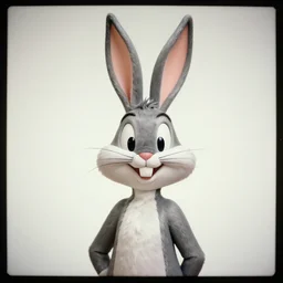 Portrait of a bugs bunny, Expired Burned Film from 1930s, Softbox Lighting, Sigma 85mm Lens F/8