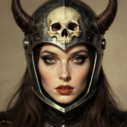 the ruby witch as an eldritch realistic knight, closeup portrait art by donato giancola and greg rutkowski, vintage retro, realistic face, digital art, trending on artstation, eldritch lovecraftian skull helmet, symmetry!!