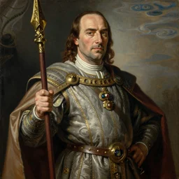 silvio berlusconi as a paladin, dragon slayer, medieval dressed, fantasy portrait, oil painting by albrecht durer