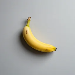 solitary perfect chresent banana in solitude. loneliness.