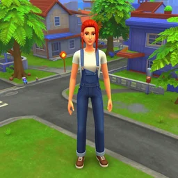 an absurdist impossible metaverse in the style of sims 3 d