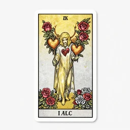 tarot card :: horror :: hearts and roses :: gold and silver :: guns and swords :: by Yurtsev and Darkchylde