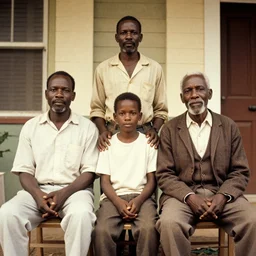 father, son, grandfather and great grandfather, haitian, hackensack, new jersey, 1 9 9 2
