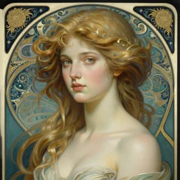 portrait of sea goddess, intricate, elegant, highly detailed, digital painting, artstation, concept art, smooth, sharp focus, illustration, art by artgerm and greg rutkowski and alphonse mucha and william - adolphe bouguereau