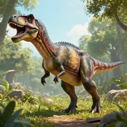 dinosaur in 8 k photo