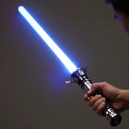 a lightsaber being build