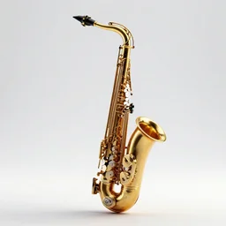 a 3 d render of a saxophone