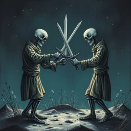 one bright day in the middle of the night two dead boys got up to fight. back to back they faced each other drew their swords and shot each other. if you don't believe this lie is true ask the blind man he saw it too.