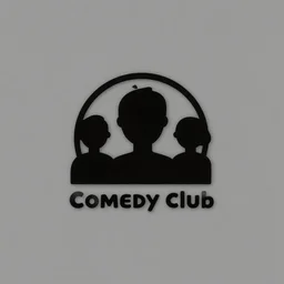 minimalist logo icon for a comedy club, victo ngai, kilian eng, lois van baarle, behance, beeple, artstation