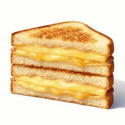 8 - layer grilled cheese sandwich, many layers