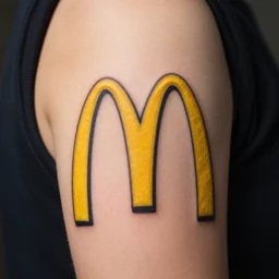 mcdonalds logo tattoo