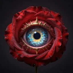 sauron's eye of the rose, digital art, detailed