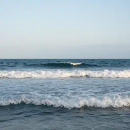 ocean waves in the sky