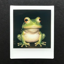 pepe the frog, realistic old photograph, polaroid