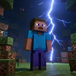 render of minecraft, cinematic lightning, medium shot, mid - shot, highly detailed, trending on artstation, unreal engine 4 k, cinematic wallpaper