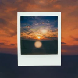 expired polaroid of unknown objects, light leaks, in the style of rothko